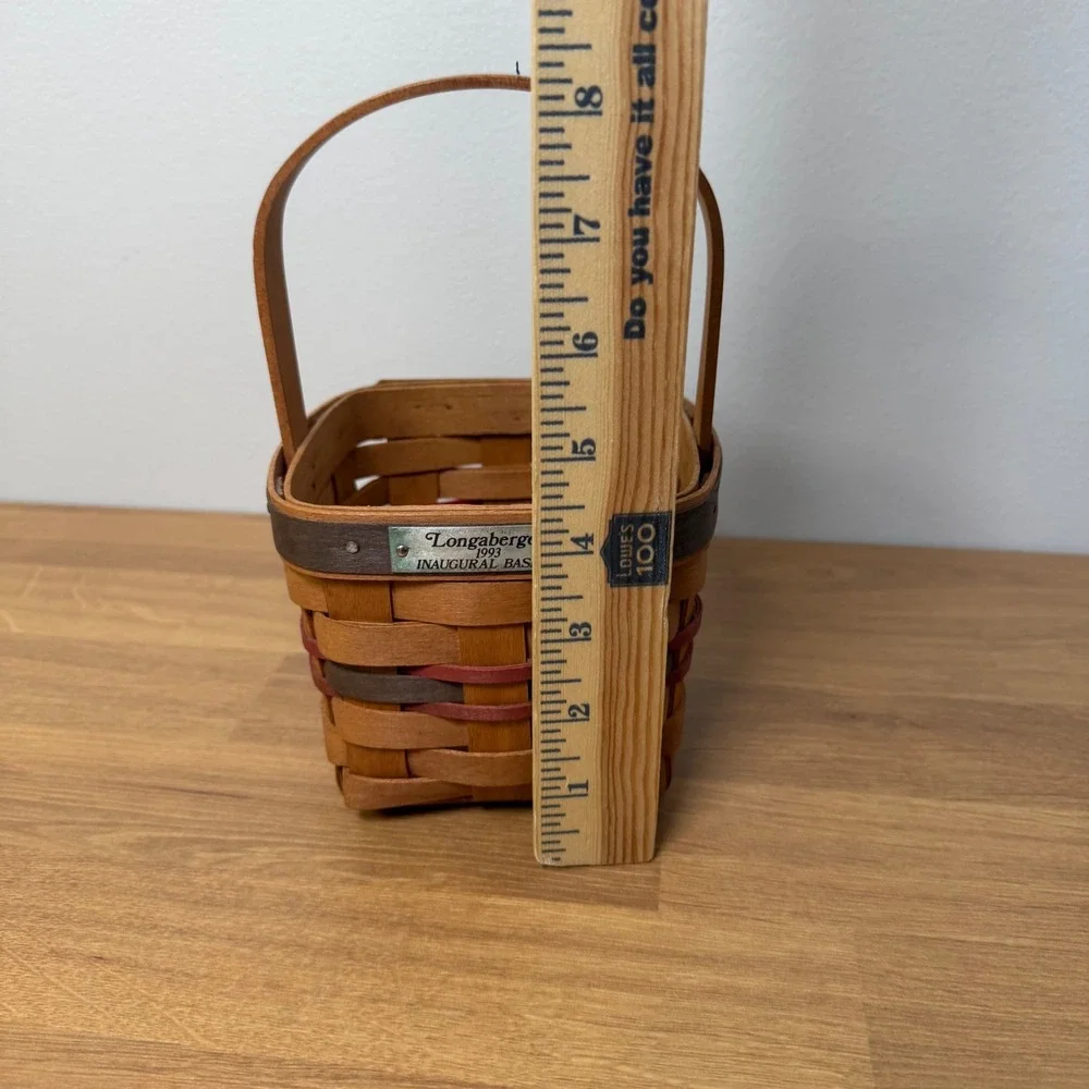 Longaberger 1993 Inaugural Basket with Liner and Protector 11461 Handwoven USA